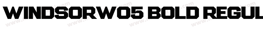 WindsorW05 Bold Regular字体转换